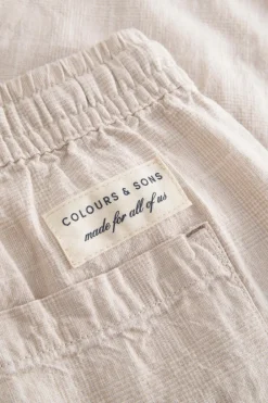 Colours & Sons Hose Leinen Blend - Tent Check*Herren Hosen