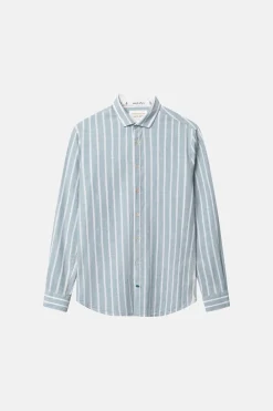 Colours & Sons Linen Shirt striped - Kimono Stripes*Herren Hemden