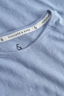 Colours & Sons Longsleeve Slub - Denim*Herren T-Shirts & Polos|Longsleeves