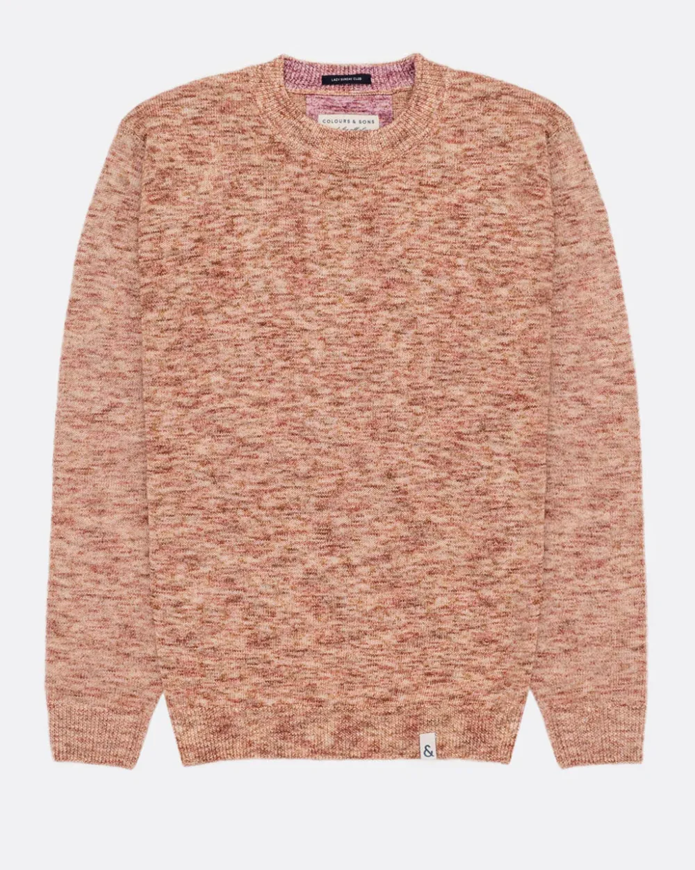 Colours & Sons Mouliné Pullover - Sand Combo*Herren Pullover