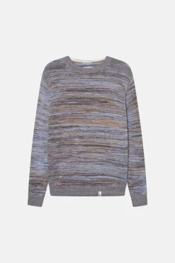 Colours & Sons Mouline Pullover - Navy Mouliné*Herren Pullover