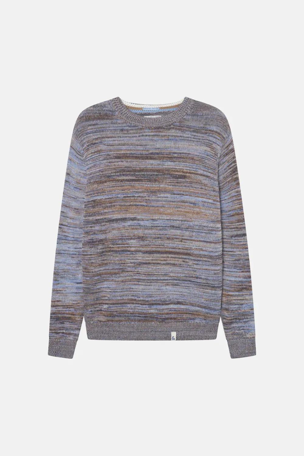 Colours & Sons Mouline Pullover - Navy Mouliné*Herren Pullover