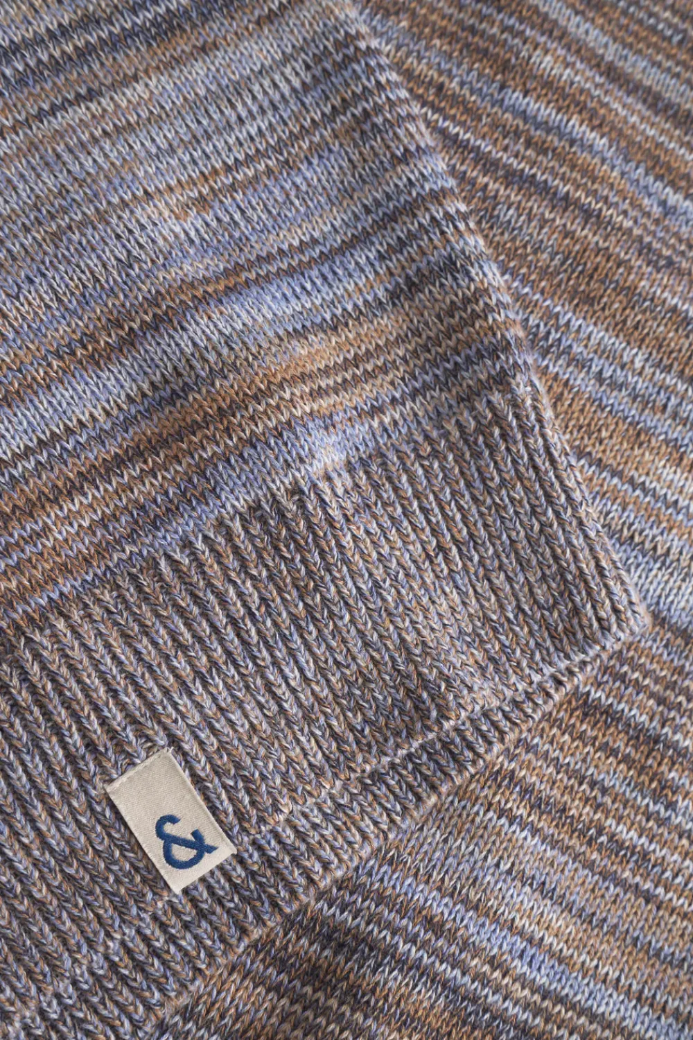 Colours & Sons Mouline Pullover - Navy Mouliné*Herren Pullover