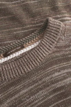 Colours & Sons Mouline Pullover - Olive Mouliné*Herren Pullover