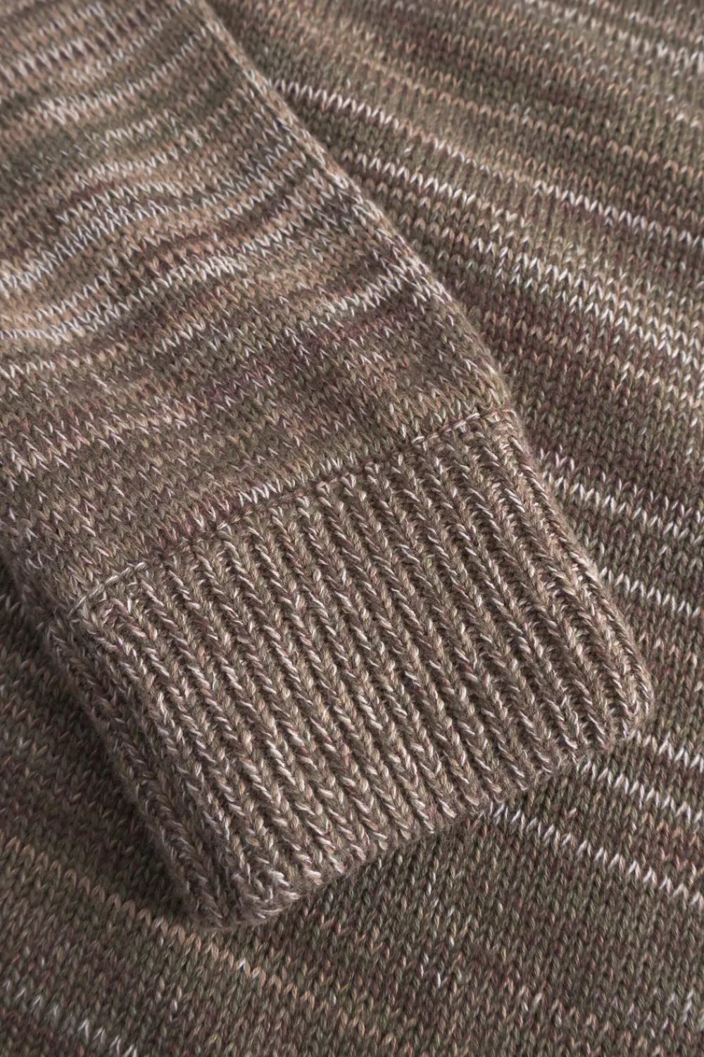 Colours & Sons Mouline Pullover - Olive Mouliné*Herren Pullover