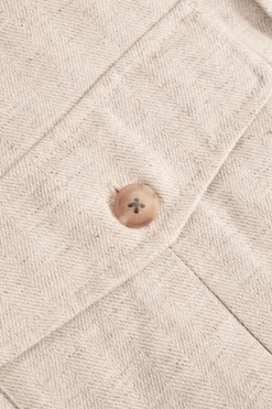 Colours & Sons Overshirt Shirt Linen Blend - Offwhite*Herren Jacken