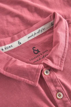 Colours & Sons Polo - Slub - Mauve*Herren T-Shirts & Polos|T-Shirts & Polos
