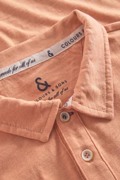Colours & Sons Polo - Slub - Peach*Herren T-Shirts & Polos|T-Shirts & Polos