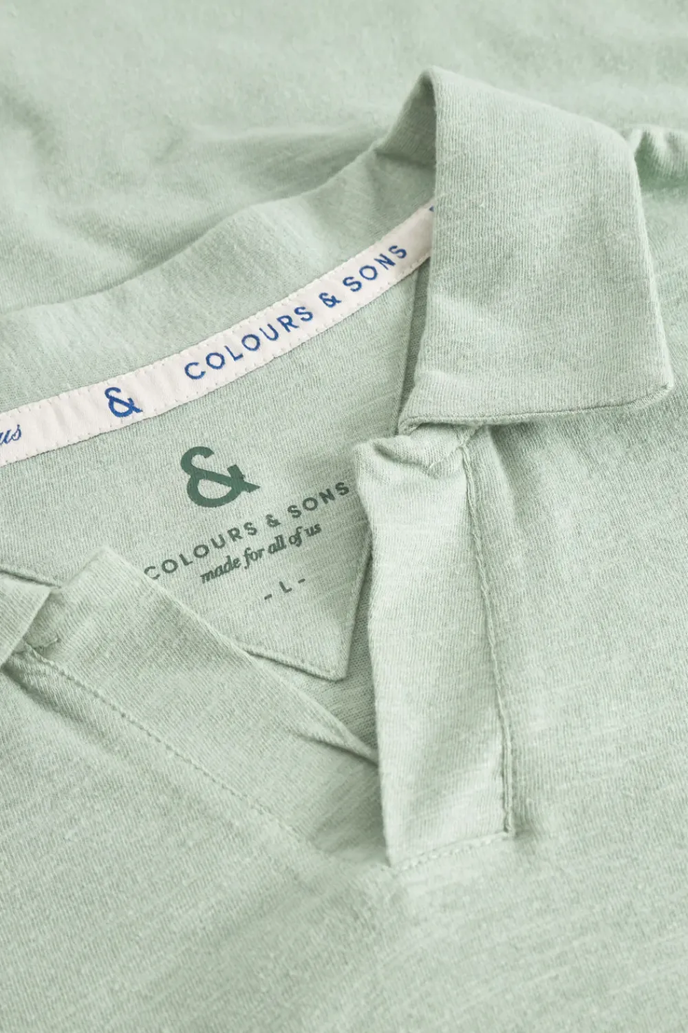 Colours & Sons Polo Leinen Blend - Lime*Herren T-Shirts & Polos