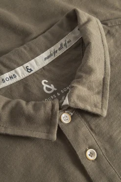 Colours & Sons Poloshirt Slub - Olive*Herren T-Shirts & Polos|T-Shirts & Polos