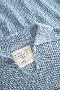 Colours & Sons Pullover Johnny Collar - Dove*Herren Pullover