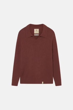 Colours & Sons Pullover Johnny Kragen - Brandy*Herren Pullover
