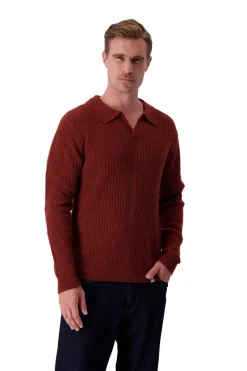Colours & Sons Pullover Johnny Kragen - Brandy*Herren Pullover