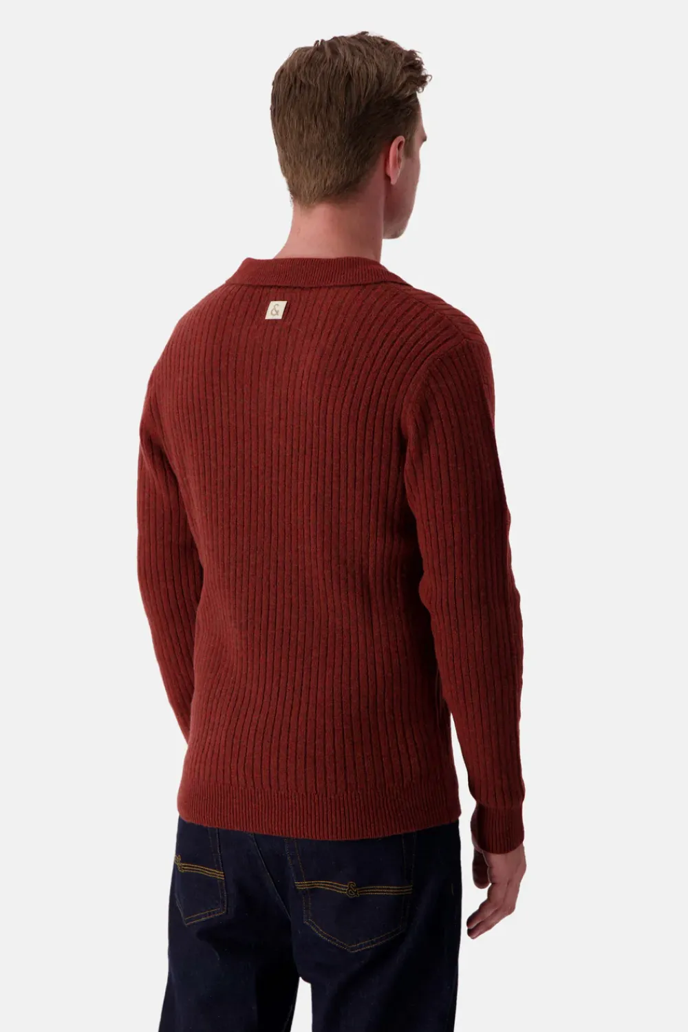 Colours & Sons Pullover Johnny Kragen - Brandy*Herren Pullover