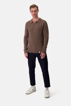 Colours & Sons Pullover Johnny Kragen - Soil*Herren Pullover
