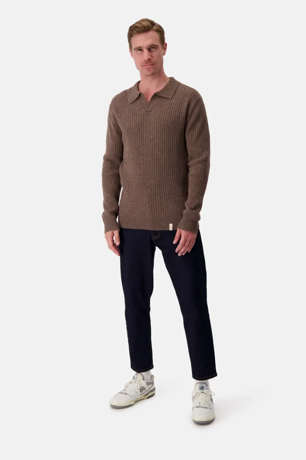 Colours & Sons Pullover Johnny Kragen - Soil*Herren Pullover