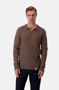 Colours & Sons Pullover Johnny Kragen - Soil*Herren Pullover