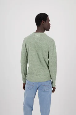 Colours & Sons Pullover Leinen - Lime*Herren Pullover