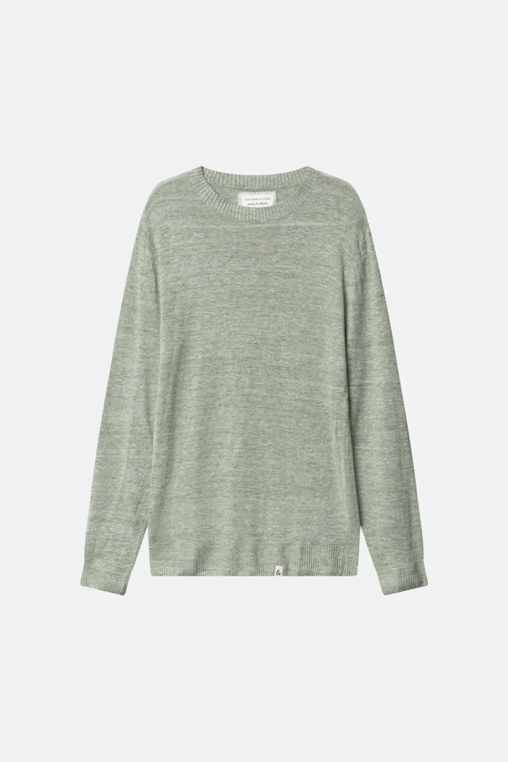 Colours & Sons Pullover Leinen - Lime*Herren Pullover