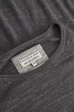 Colours & Sons Pullover Slub - Anthracite*Herren Pullover