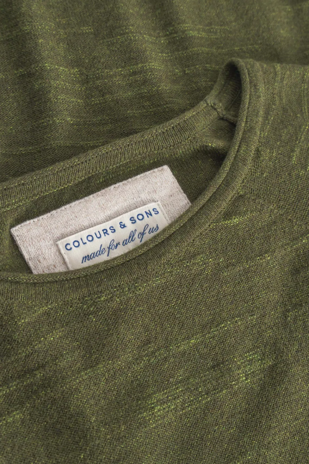 Colours & Sons Pullover Slub - Yucca*Herren Pullover