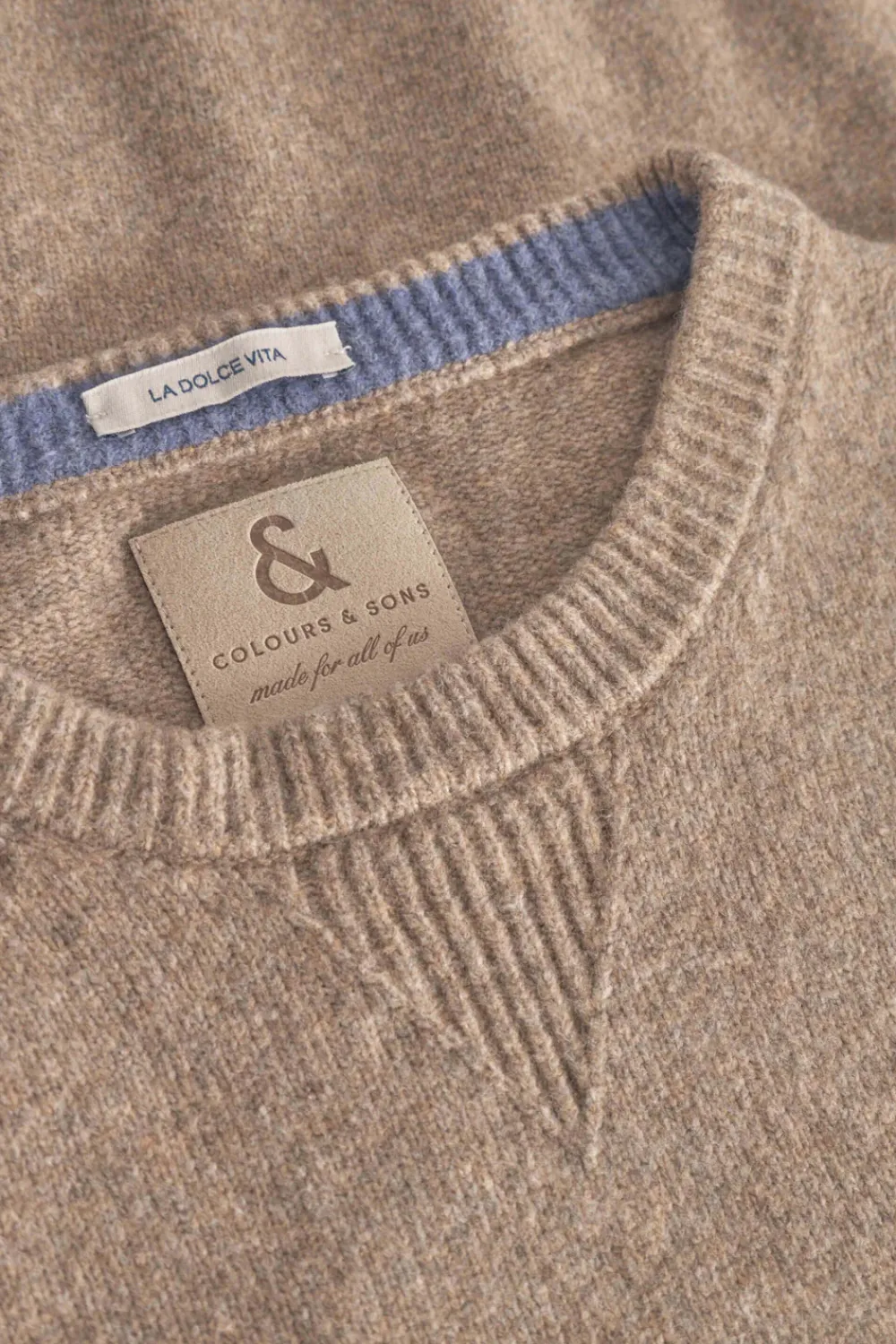 Colours & Sons Pullover Woolen Touch - Tumbleweed*Herren Pullover
