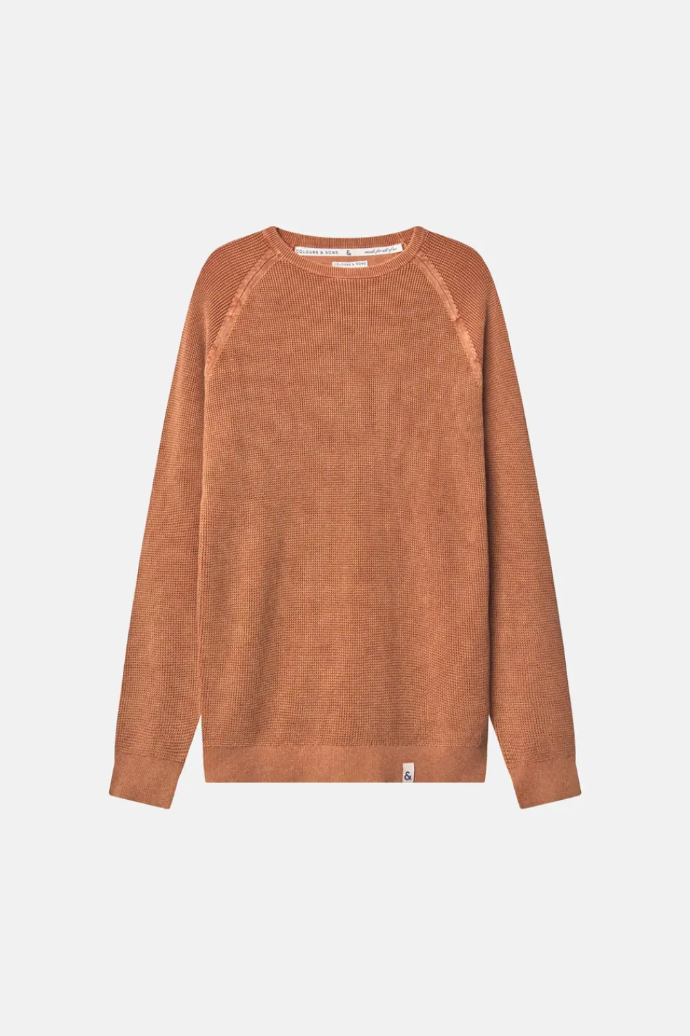 Colours & Sons Roundneck Basic - Beer*Herren Pullover|Pullover