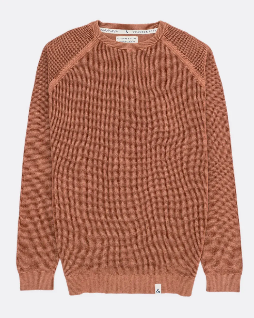Colours & Sons Roundneck Basic - Bronce*Herren Pullover