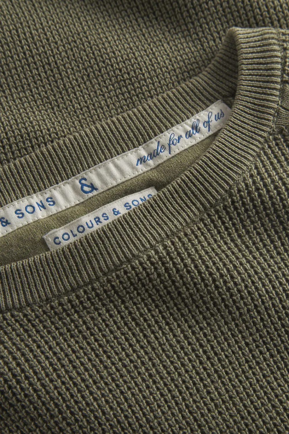 Colours & Sons Roundneck Basic - Olive*Herren Pullover|Pullover