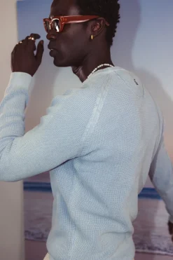 Colours & Sons Roundneck Basic - Sky*Herren Pullover|Pullover