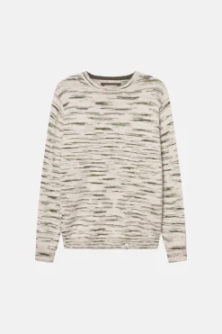 Colours & Sons Roundneck-Space Dyed - Green Combo*Herren Pullover