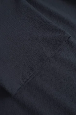 Colours & Sons Shirt Seersucker Solid - Navy*Herren Hemden