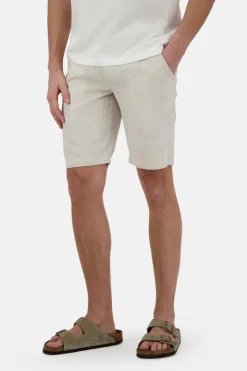 Colours & Sons Shorts Leinen Blend - Tent Check*Herren Shorts