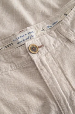 Colours & Sons Shorts Leinen Blend - Tent Check*Herren Shorts