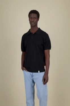 Colours & Sons Strick Polo - Black*Herren Pullover|T-Shirts & Polos