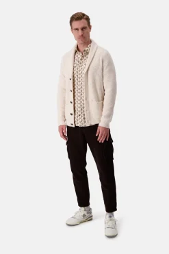 Colours & Sons Strickjacke Donegal - Offwhite*Herren Pullover