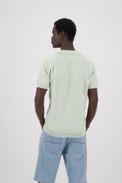 Colours & Sons Strickpolo - Lime*Herren T-Shirts & Polos