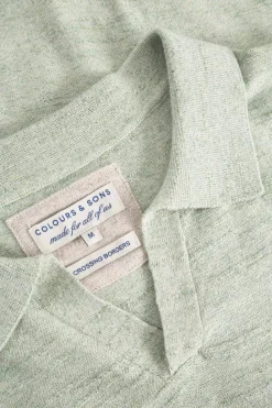 Colours & Sons Strickpolo - Lime*Herren T-Shirts & Polos