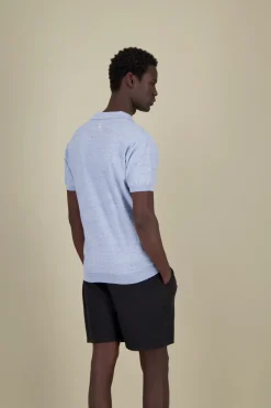 Colours & Sons Strickpolo - Sky*Herren T-Shirts & Polos