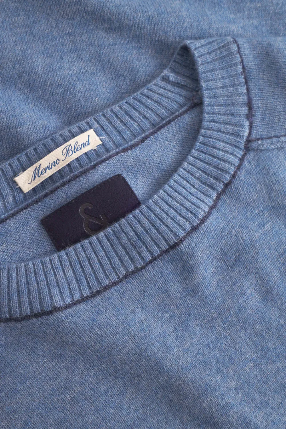 Colours & Sons Strickpullover Merino Blend - Denim*Herren Pullover