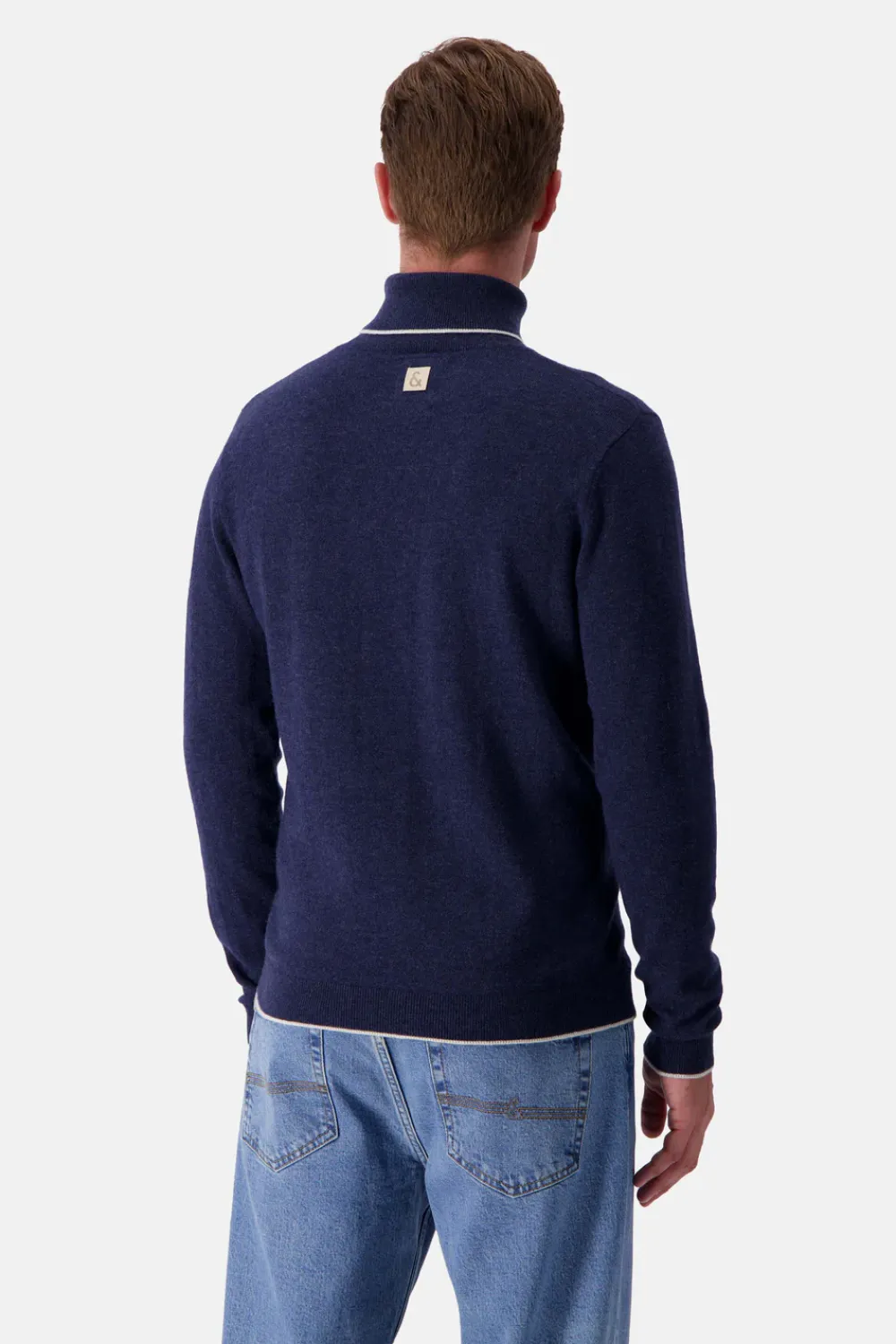 Colours & Sons Strickpullover Merino Blend - Navy*Herren Pullover