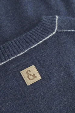 Colours & Sons Strickpullover Merino Blend - Navy*Herren Pullover