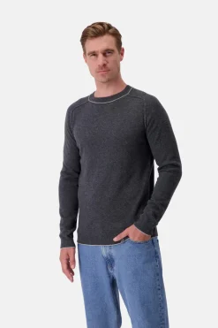 Colours & Sons Strickpullover Merino Blend - Anthracite*Herren Pullover