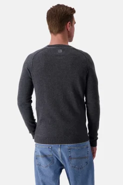 Colours & Sons Strickpullover Merino Blend - Anthracite*Herren Pullover