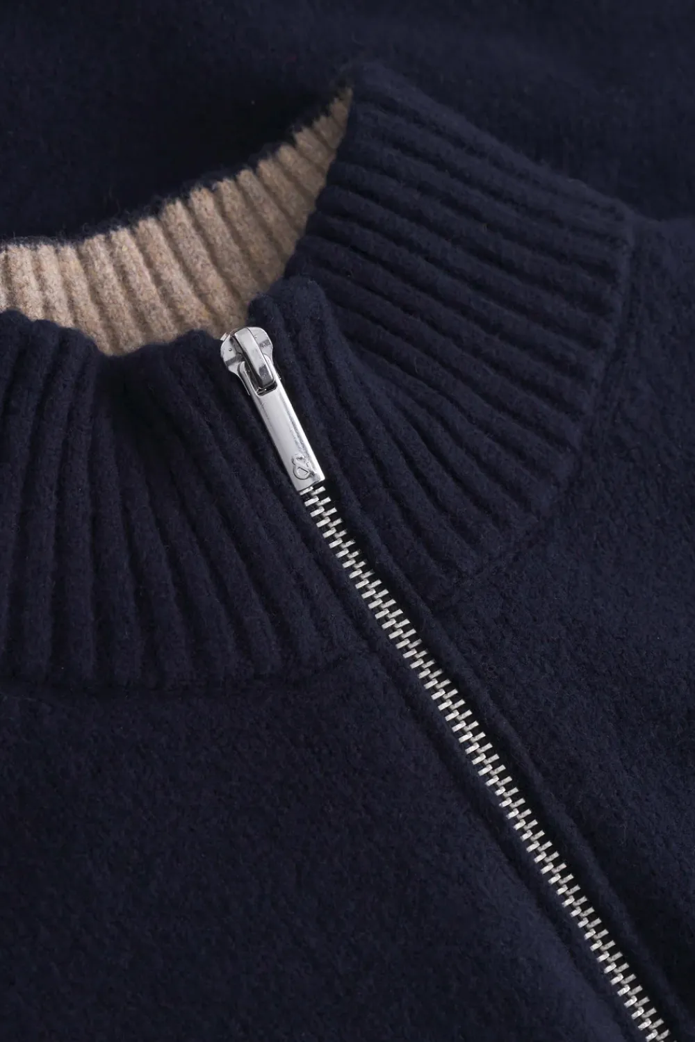 Colours & Sons Strickpullover Mock-Zip - Navy*Herren Pullover