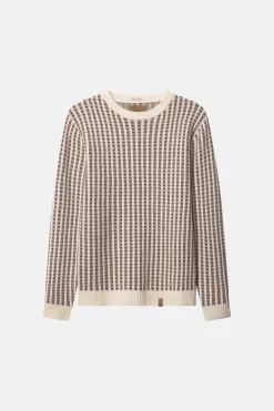 Colours & Sons Strickpullover-gemustert - Offwhite-Soil*Herren Pullover