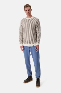 Colours & Sons Strickpullover-gemustert - Offwhite-Soil*Herren Pullover