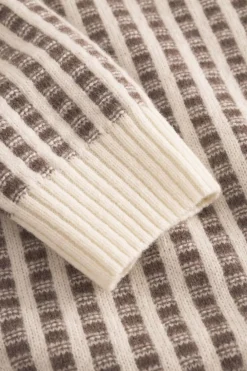 Colours & Sons Strickpullover-gemustert - Offwhite-Soil*Herren Pullover