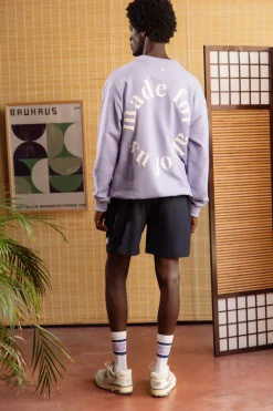 Colours & Sons Sweatshirt Made For All Of Us - Orchid*Herren Sweatshirts