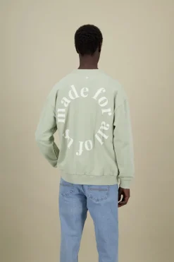 Colours & Sons Sweatshirt Made For All Of Us - Matcha*Herren Sweatshirts